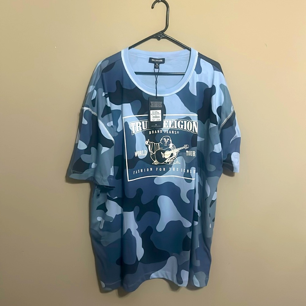 Camouflage True Religion shirt. Never worn still with the tags on it.